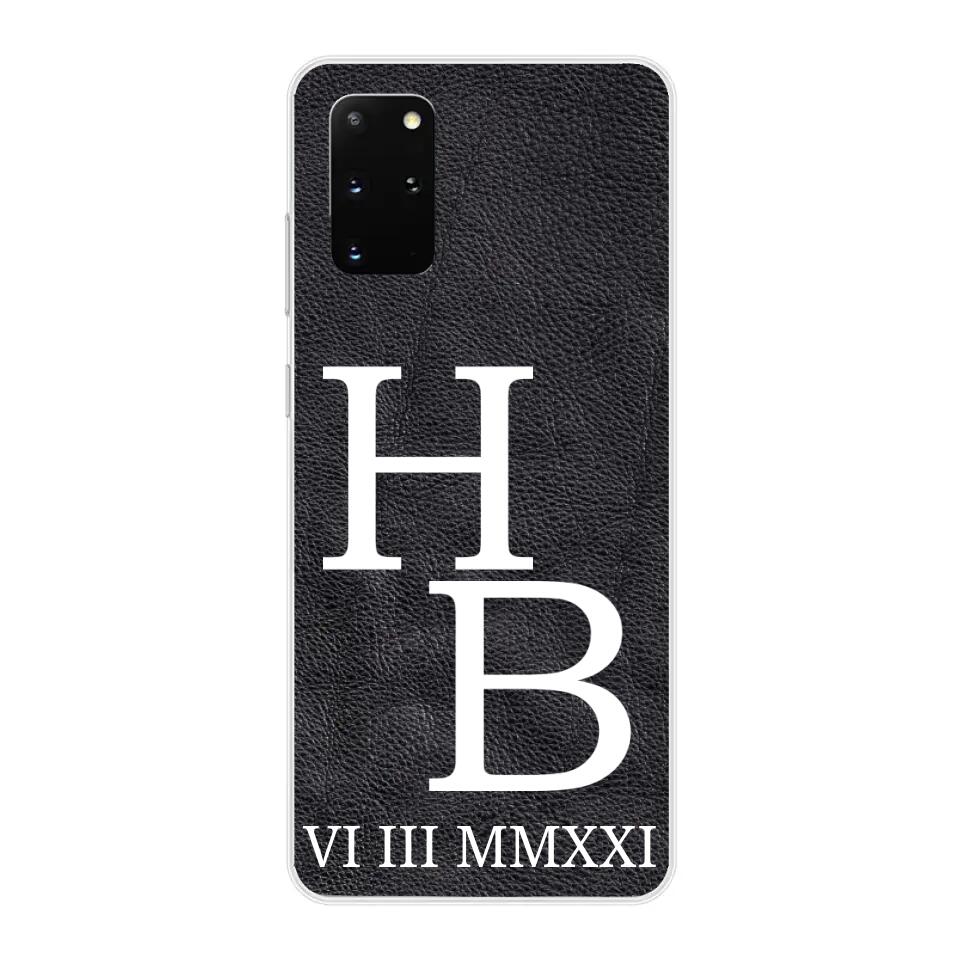 Jouw initialen - gepersonaliseerd telefoonhoesje