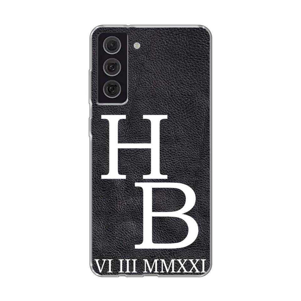Jouw initialen - gepersonaliseerd telefoonhoesje