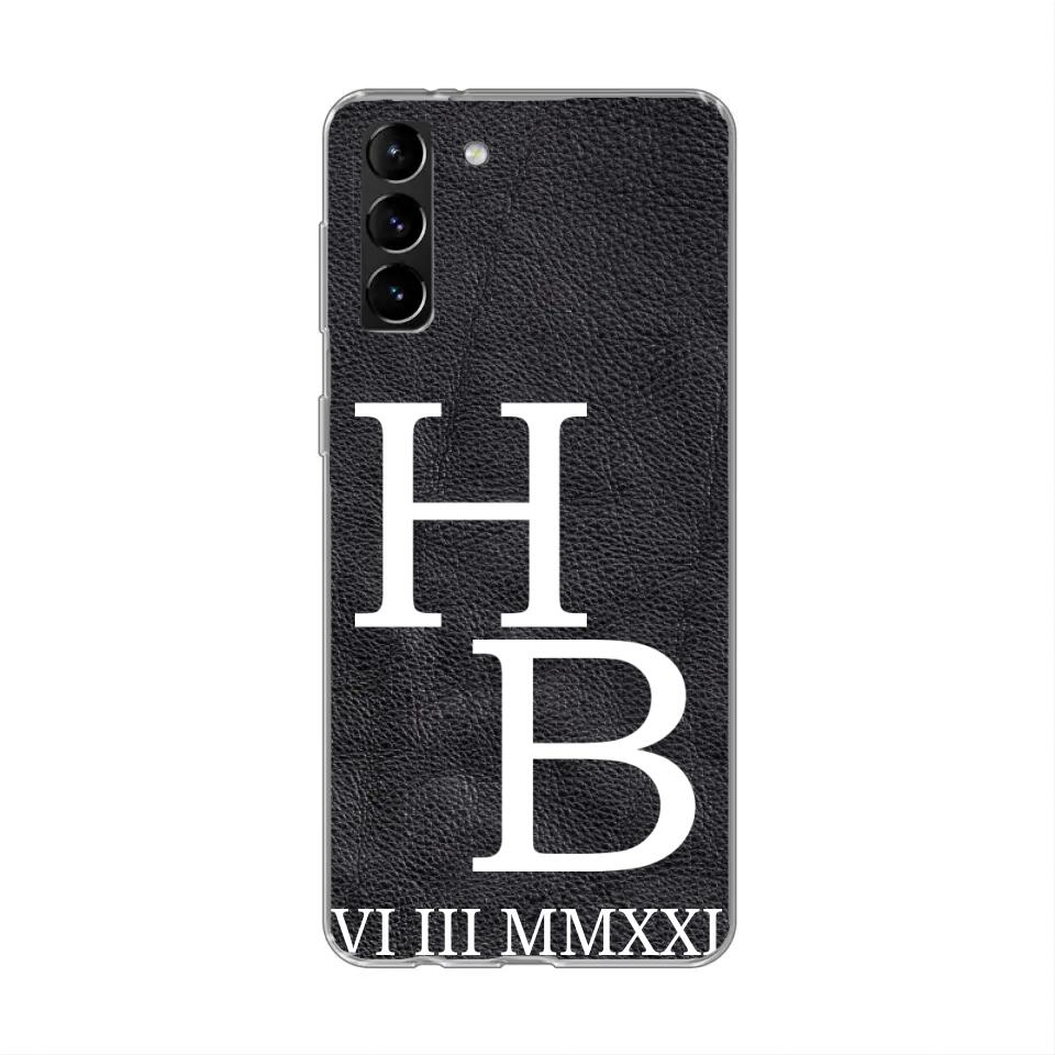 Jouw initialen - gepersonaliseerd telefoonhoesje