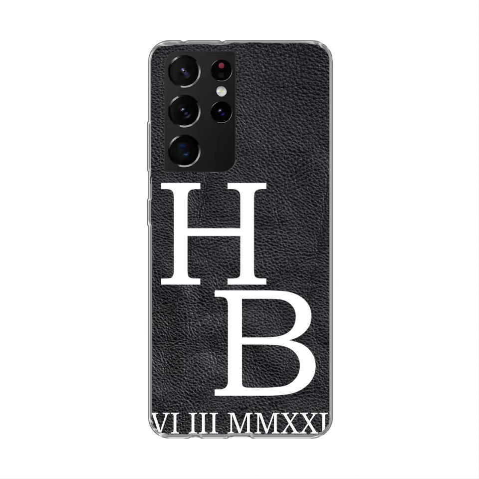 Jouw initialen - gepersonaliseerd telefoonhoesje