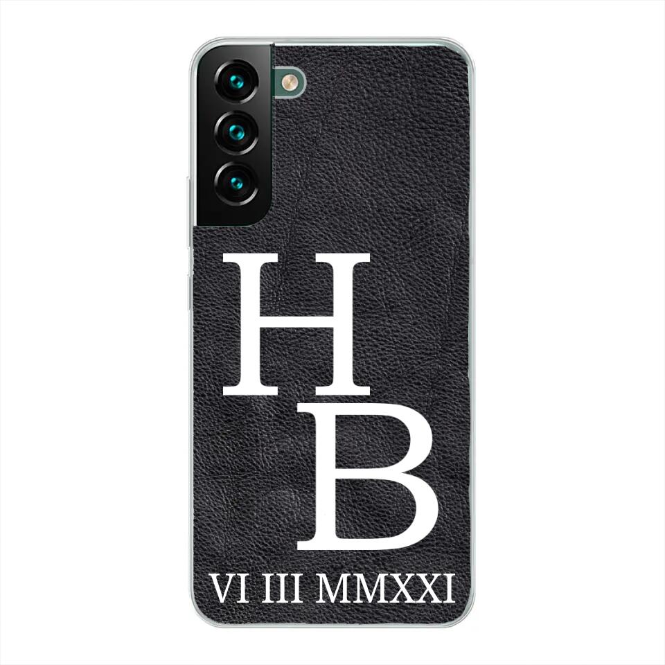 Jouw initialen - gepersonaliseerd telefoonhoesje