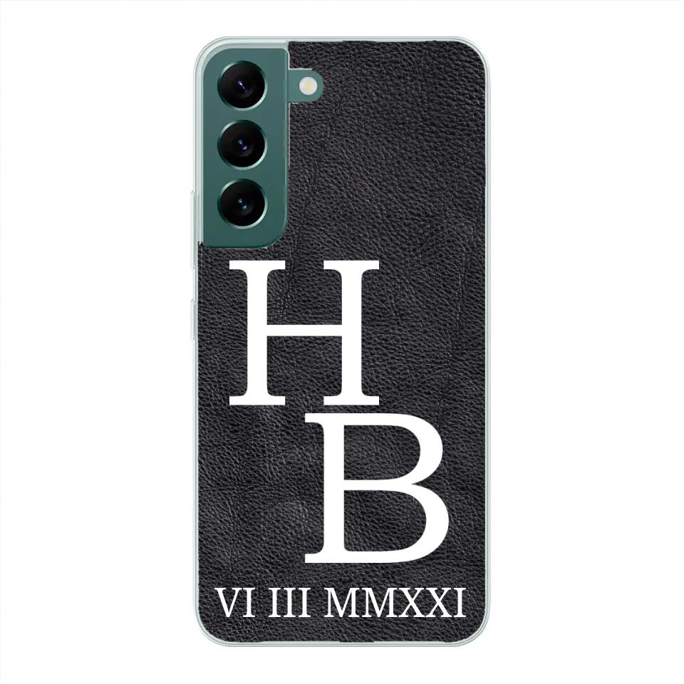 Jouw initialen - gepersonaliseerd telefoonhoesje