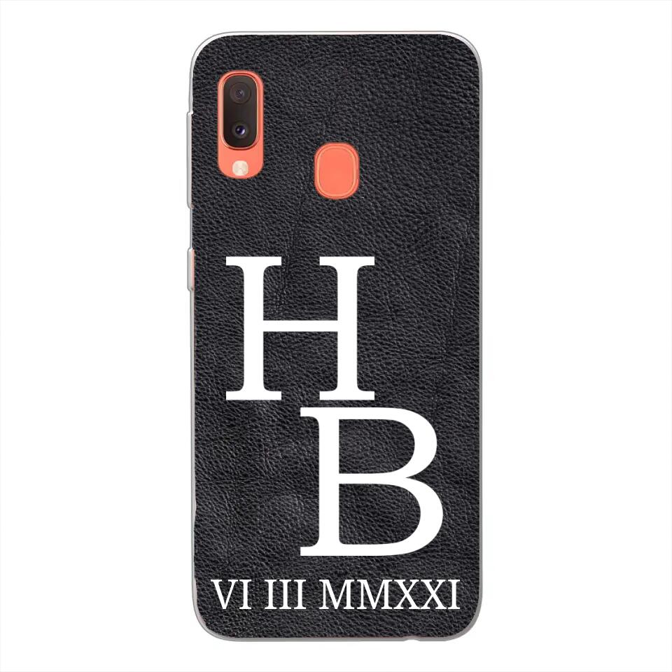 Jouw initialen - gepersonaliseerd telefoonhoesje