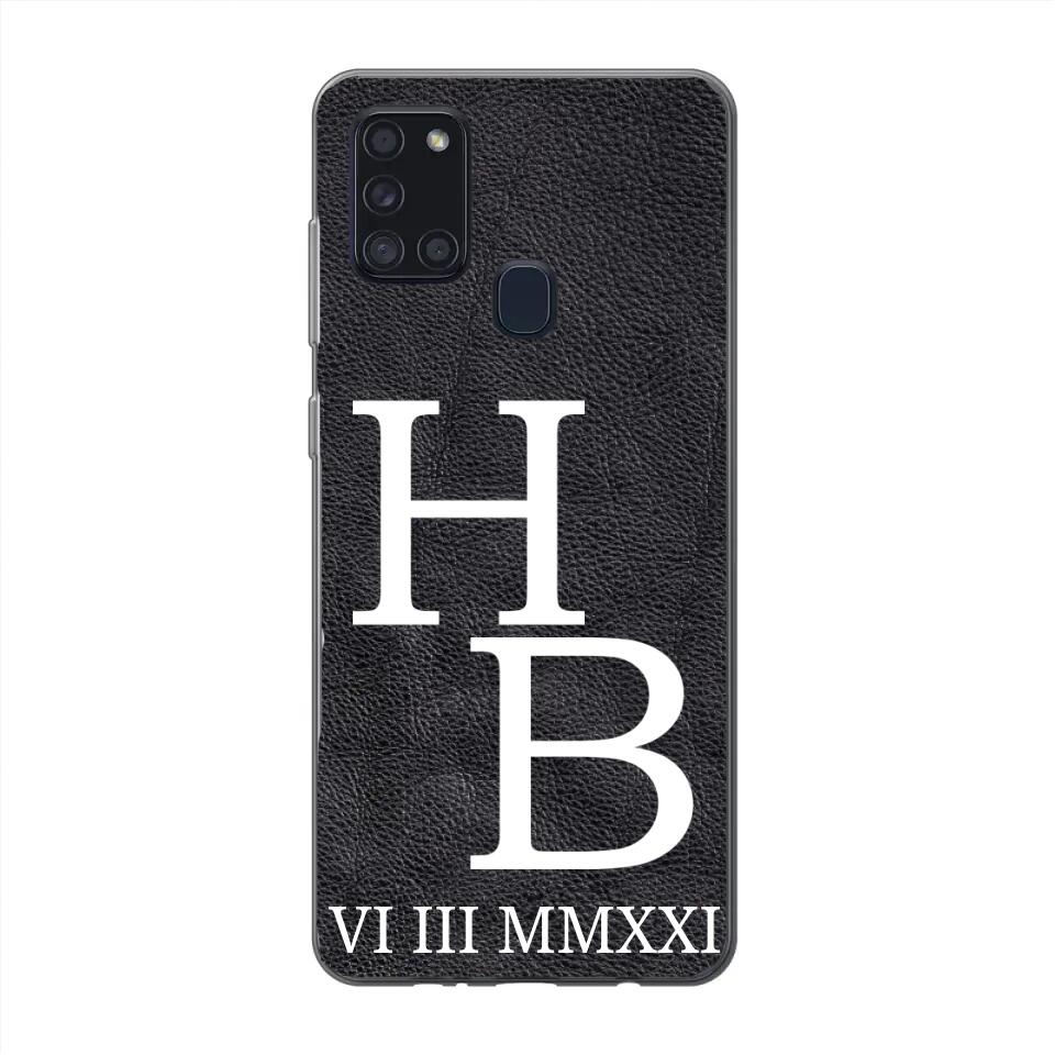 Jouw initialen - gepersonaliseerd telefoonhoesje
