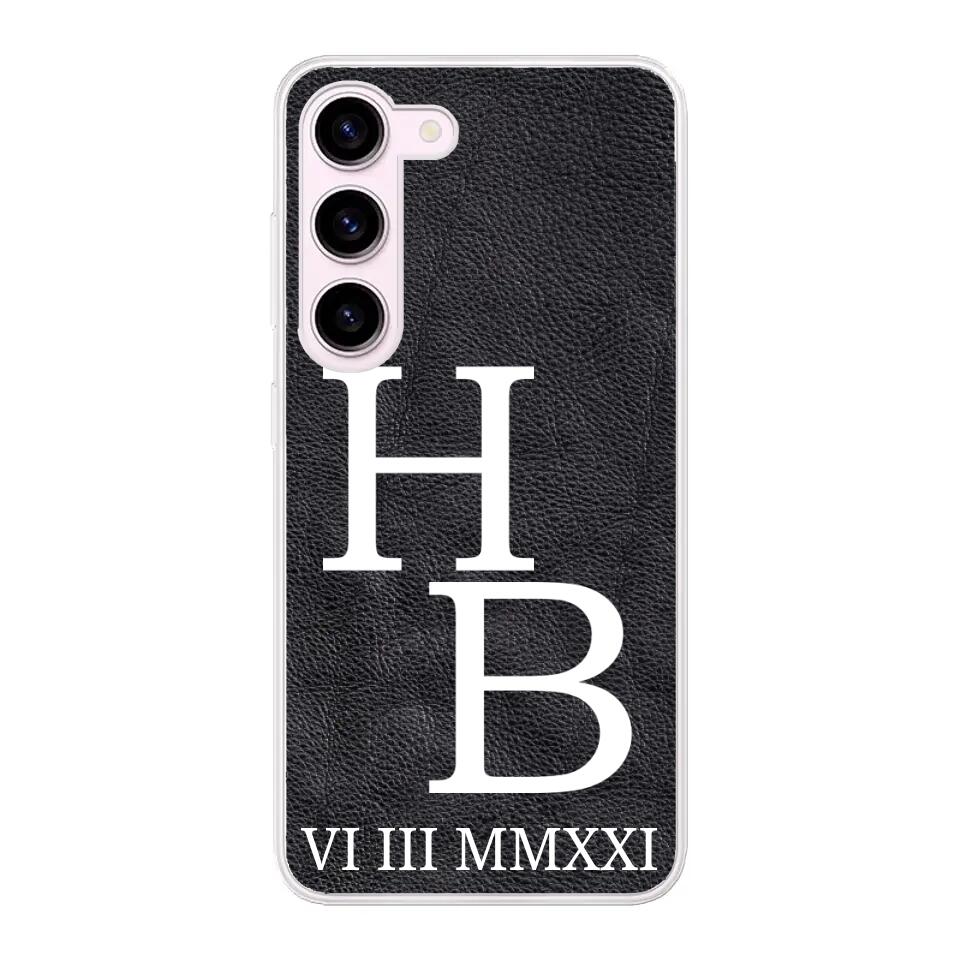 Jouw initialen - gepersonaliseerd telefoonhoesje