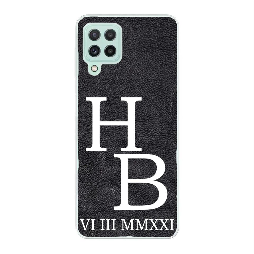 Jouw initialen - gepersonaliseerd telefoonhoesje
