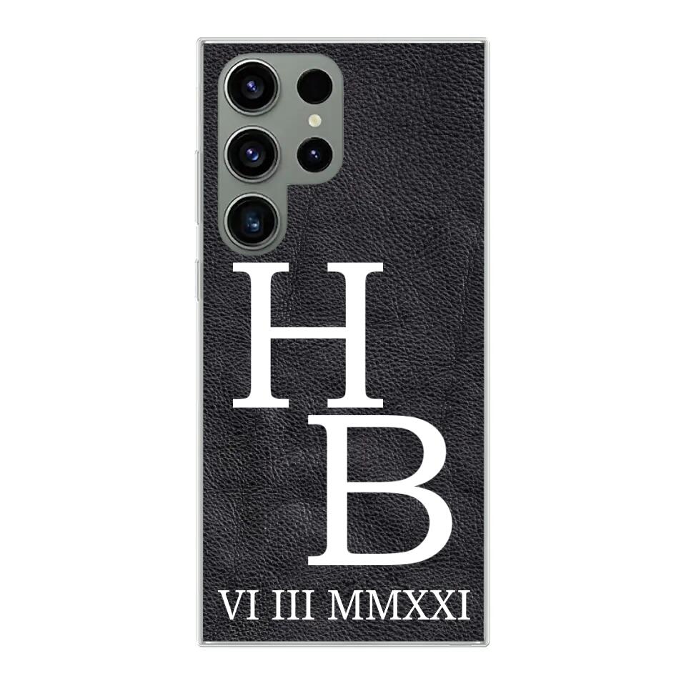 Jouw initialen - gepersonaliseerd telefoonhoesje