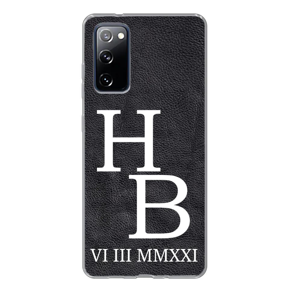 Jouw initialen - gepersonaliseerd telefoonhoesje