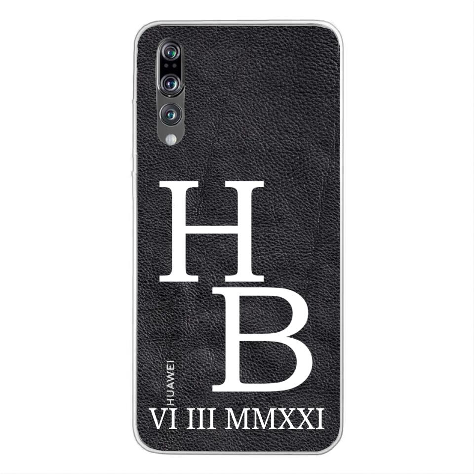 Jouw initialen - gepersonaliseerd telefoonhoesje