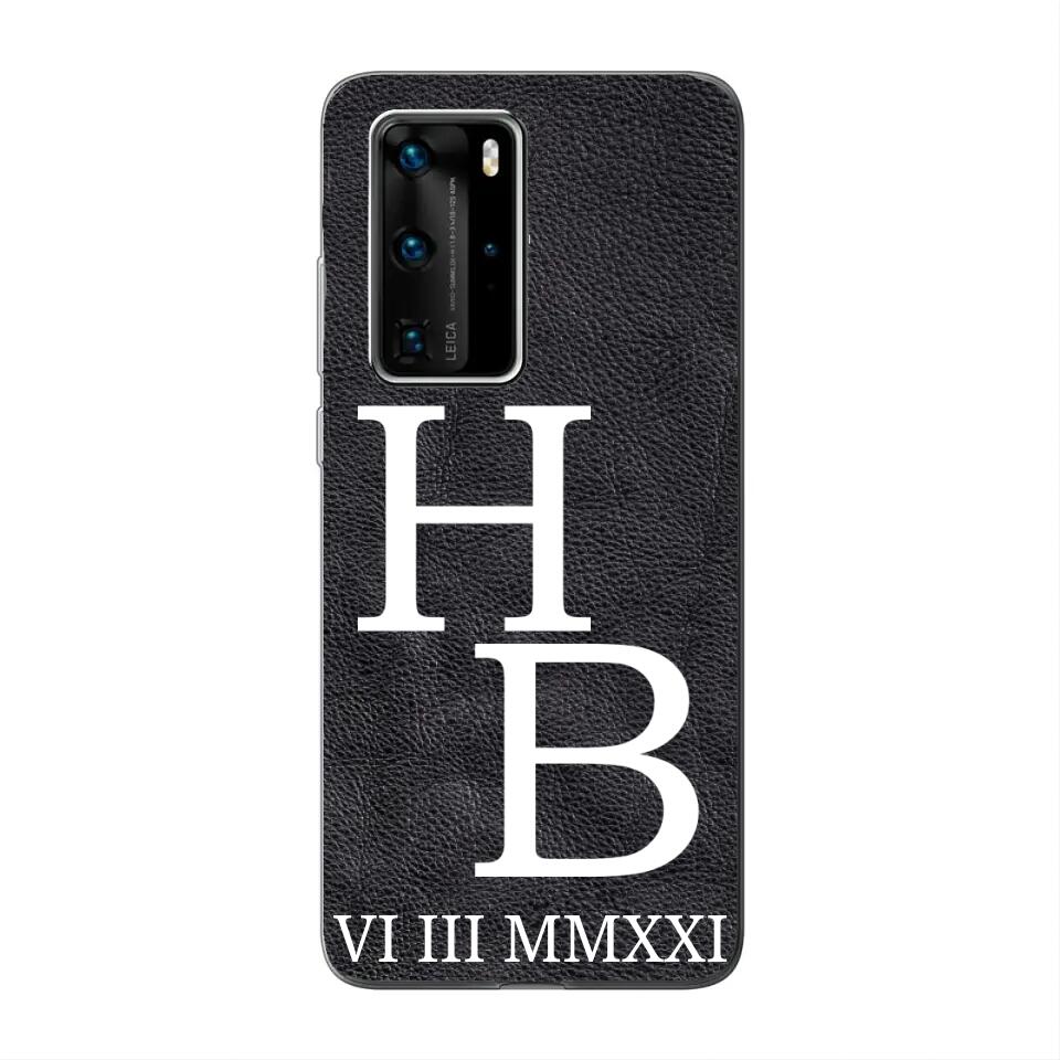 Jouw initialen - gepersonaliseerd telefoonhoesje