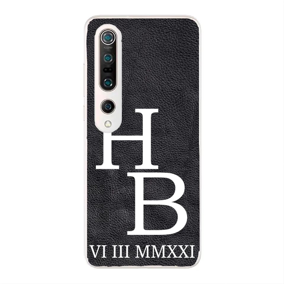 Jouw initialen - gepersonaliseerd telefoonhoesje