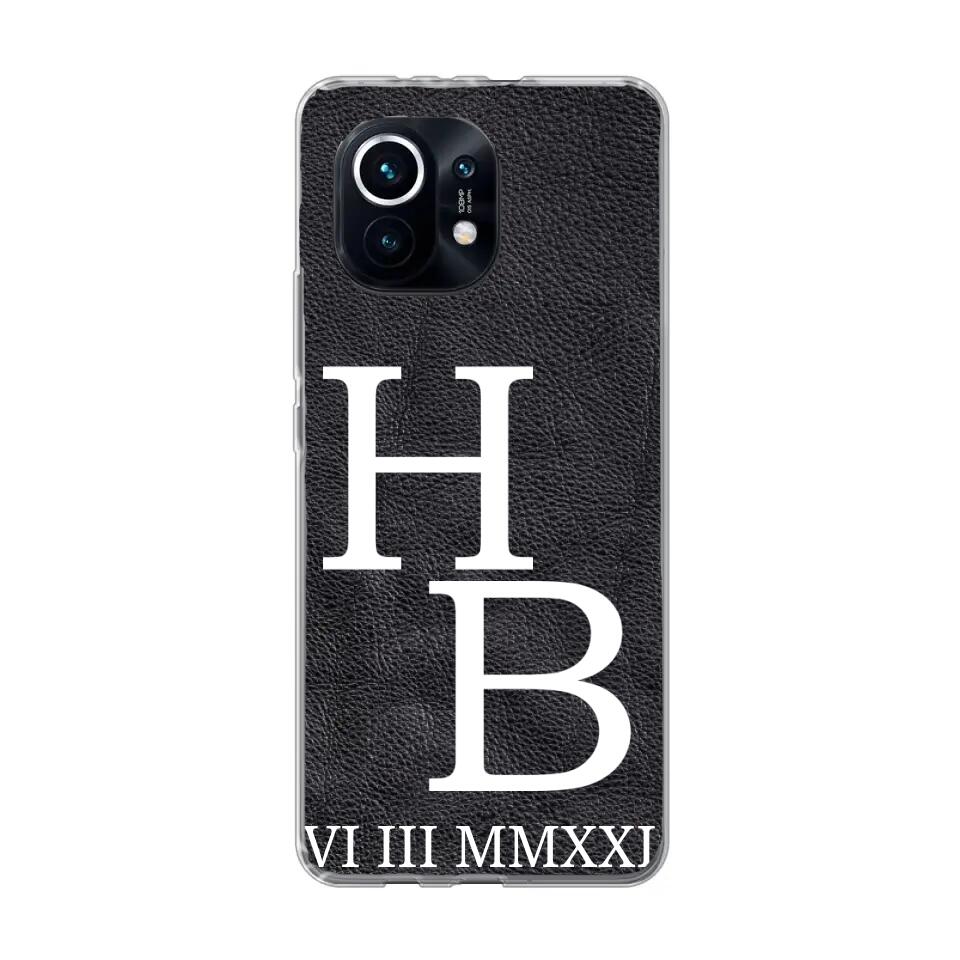 Jouw initialen - gepersonaliseerd telefoonhoesje