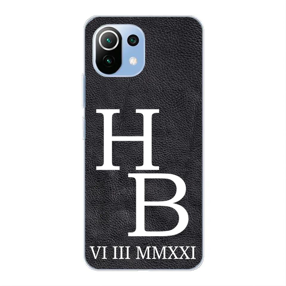 Jouw initialen - gepersonaliseerd telefoonhoesje