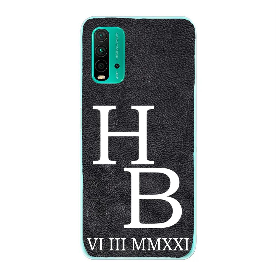 Jouw initialen - gepersonaliseerd telefoonhoesje