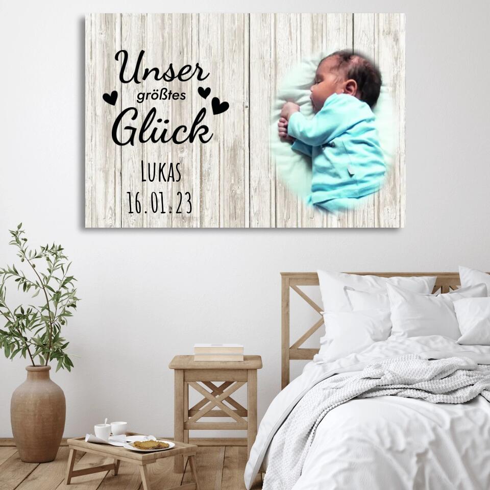 Ons grootste geluk - Gepersonaliseerd canvas