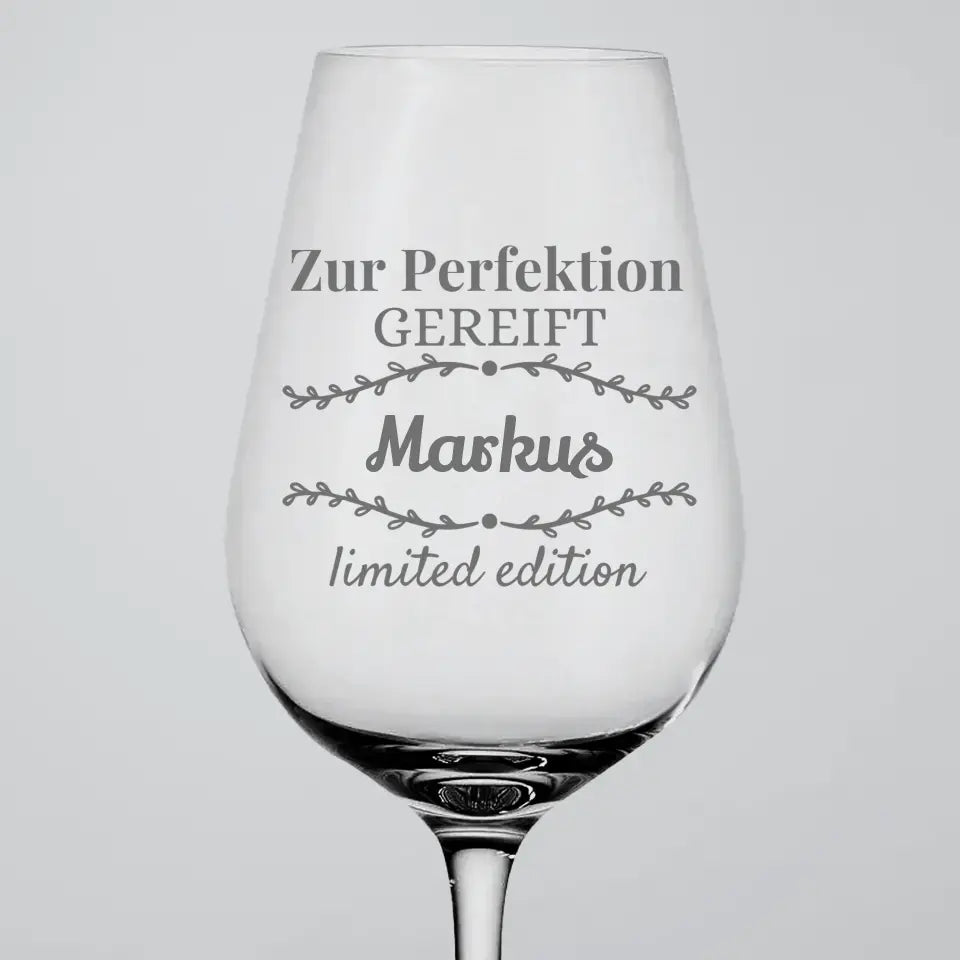 Perfektion - Personalisiertes Weinglas