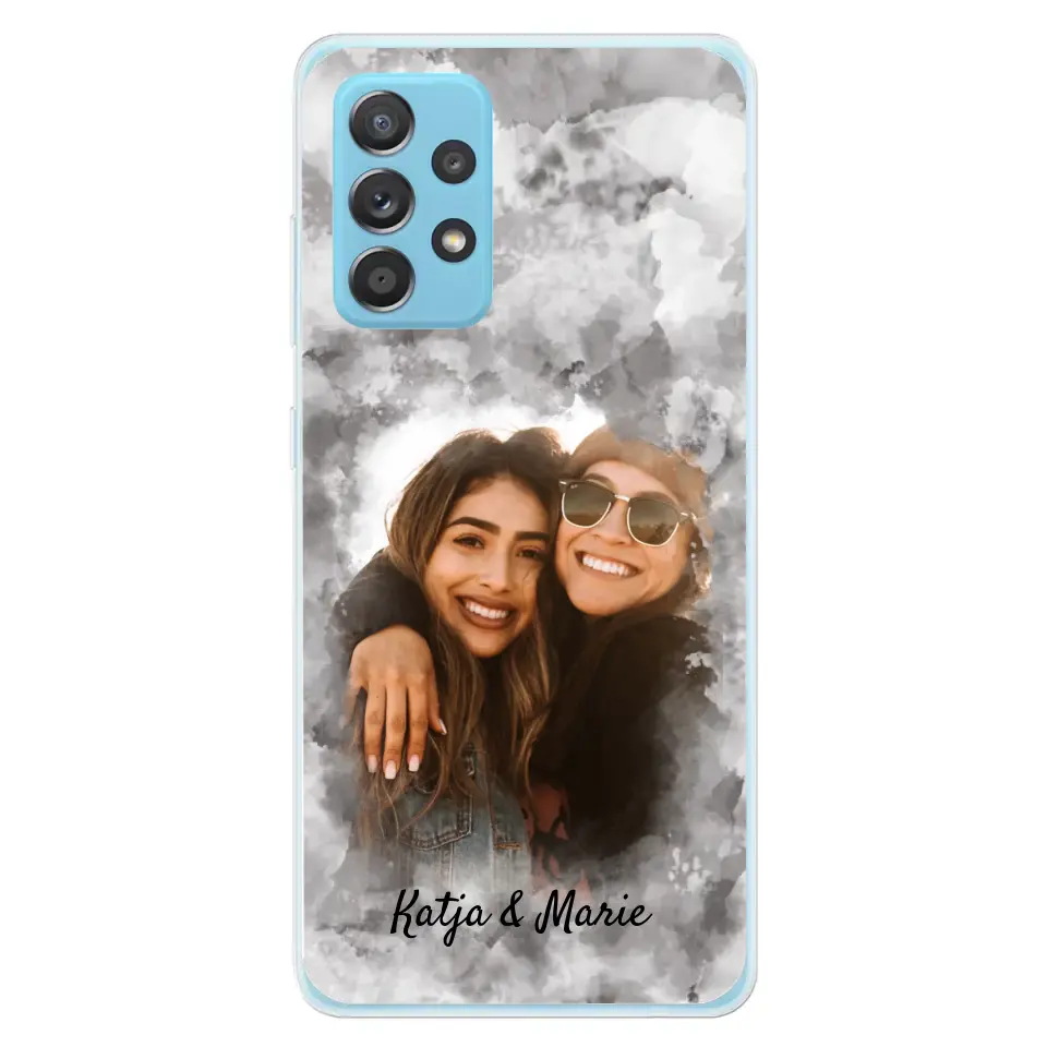 Jouw foto (waterverfstijl) - gepersonaliseerde telefoonhoesje