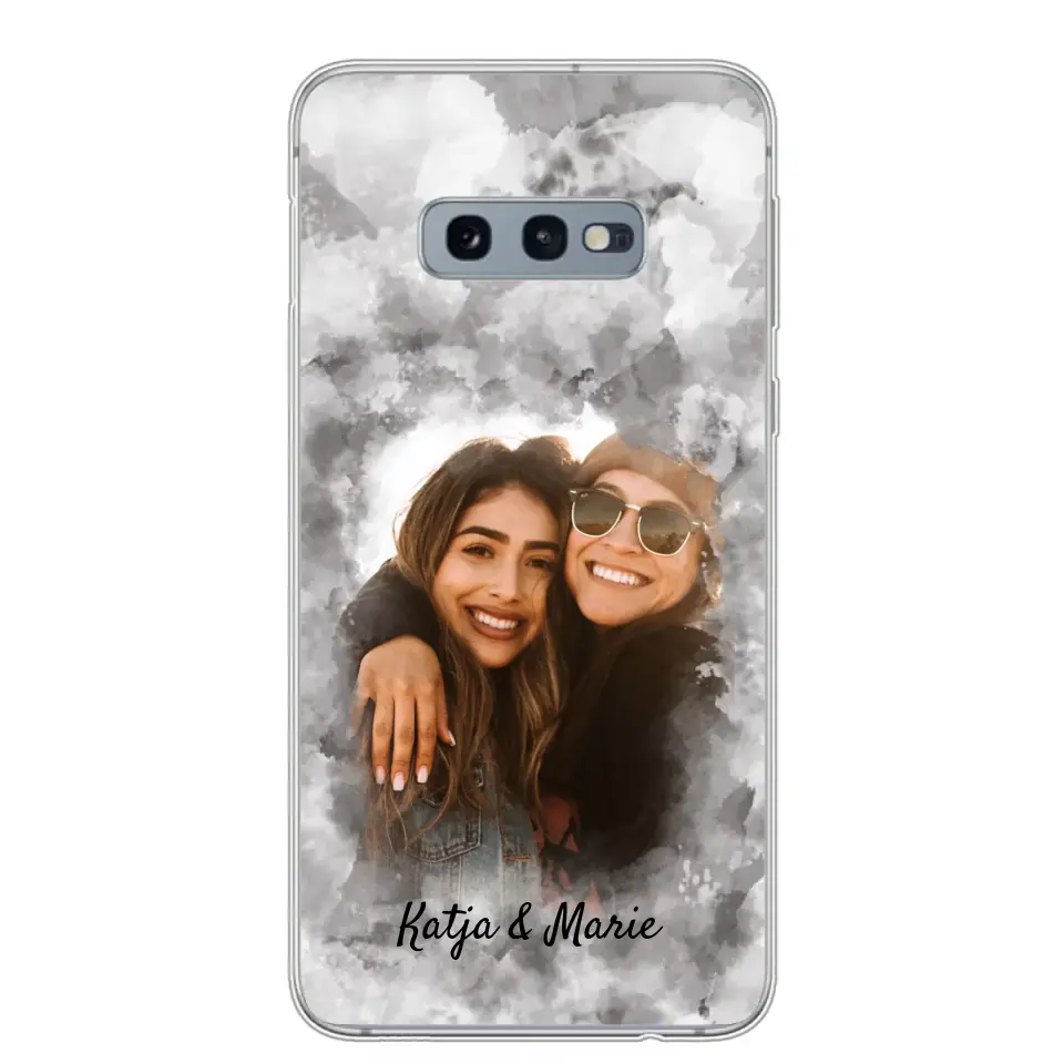 Jouw foto (waterverfstijl) - gepersonaliseerde telefoonhoesje