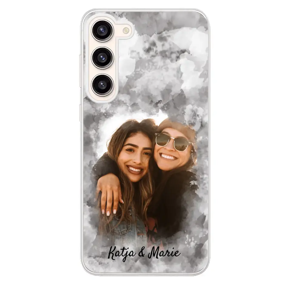 Jouw foto (waterverfstijl) - gepersonaliseerde telefoonhoesje