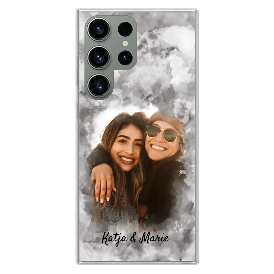 Jouw foto (waterverfstijl) - gepersonaliseerde telefoonhoesje