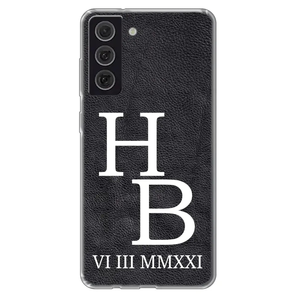 Jouw initialen - gepersonaliseerd telefoonhoesje