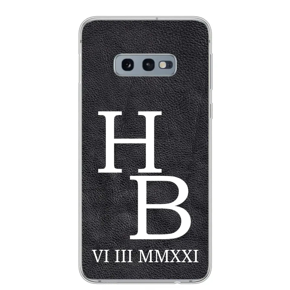 Jouw initialen - gepersonaliseerd telefoonhoesje