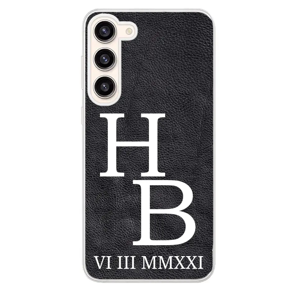 Jouw initialen - gepersonaliseerd telefoonhoesje