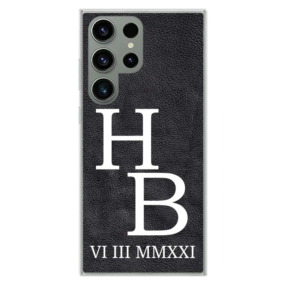 Jouw initialen - gepersonaliseerd telefoonhoesje
