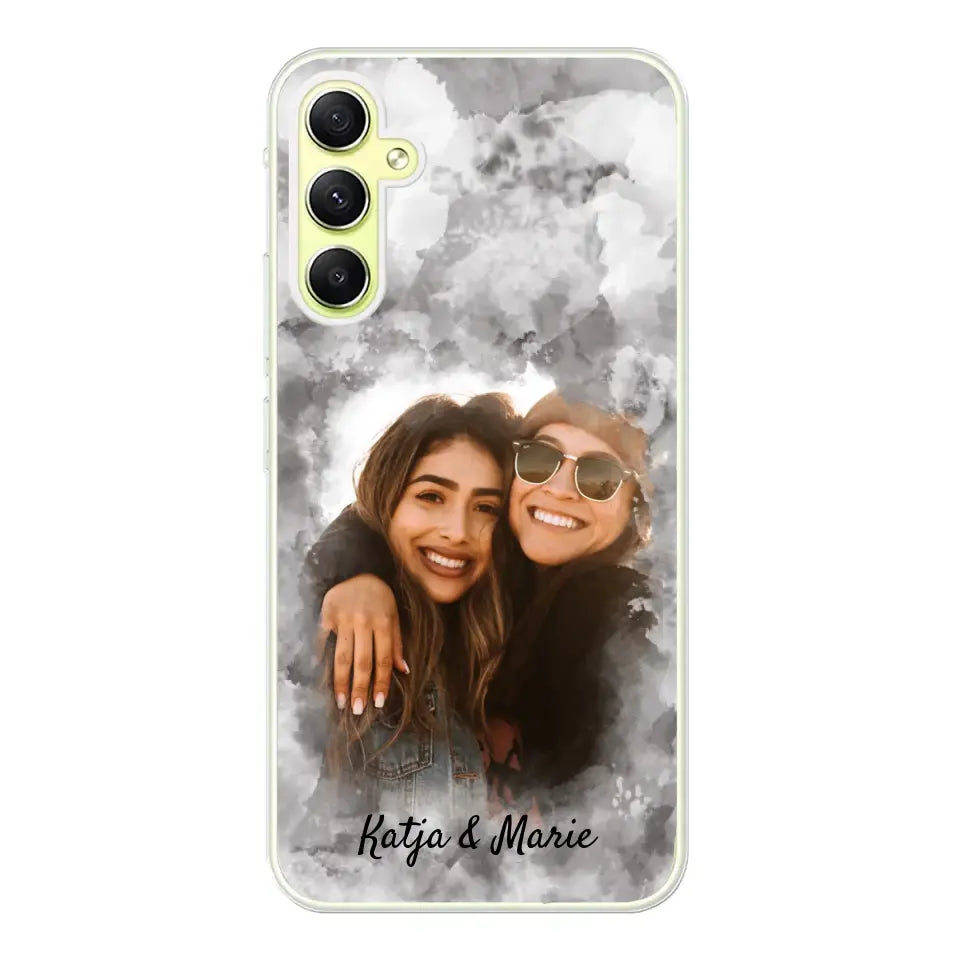 Jouw foto (waterverfstijl) - gepersonaliseerde telefoonhoesje