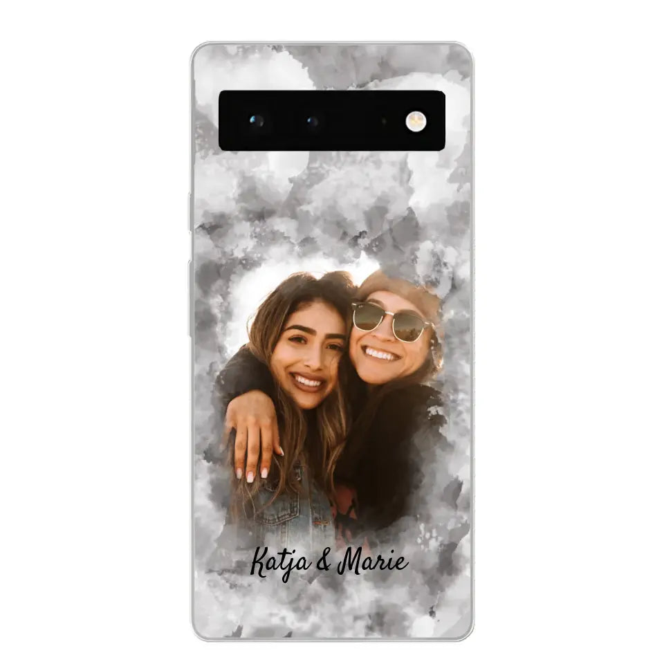 Jouw foto (waterverfstijl) - gepersonaliseerde telefoonhoesje