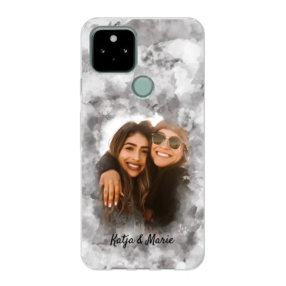 Jouw foto (waterverfstijl) - gepersonaliseerde telefoonhoesje