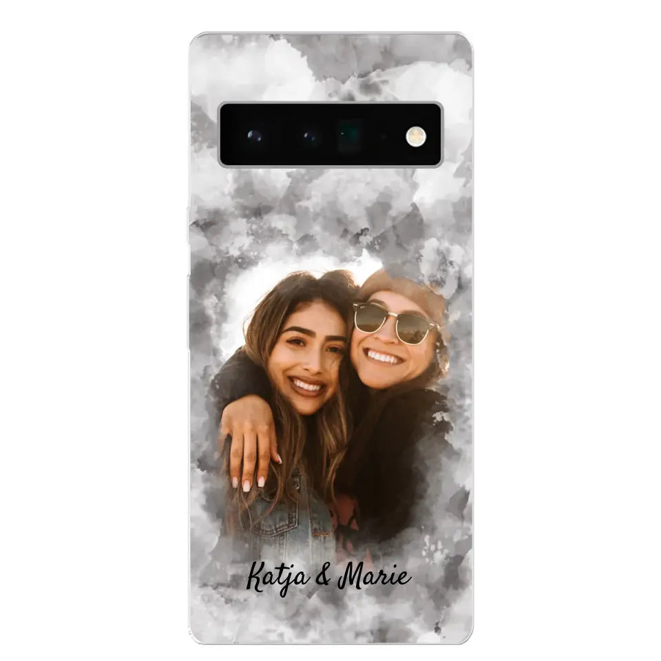 Jouw foto (waterverfstijl) - gepersonaliseerde telefoonhoesje