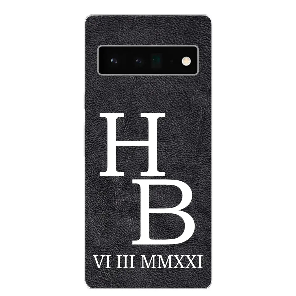 Jouw initialen - gepersonaliseerd telefoonhoesje
