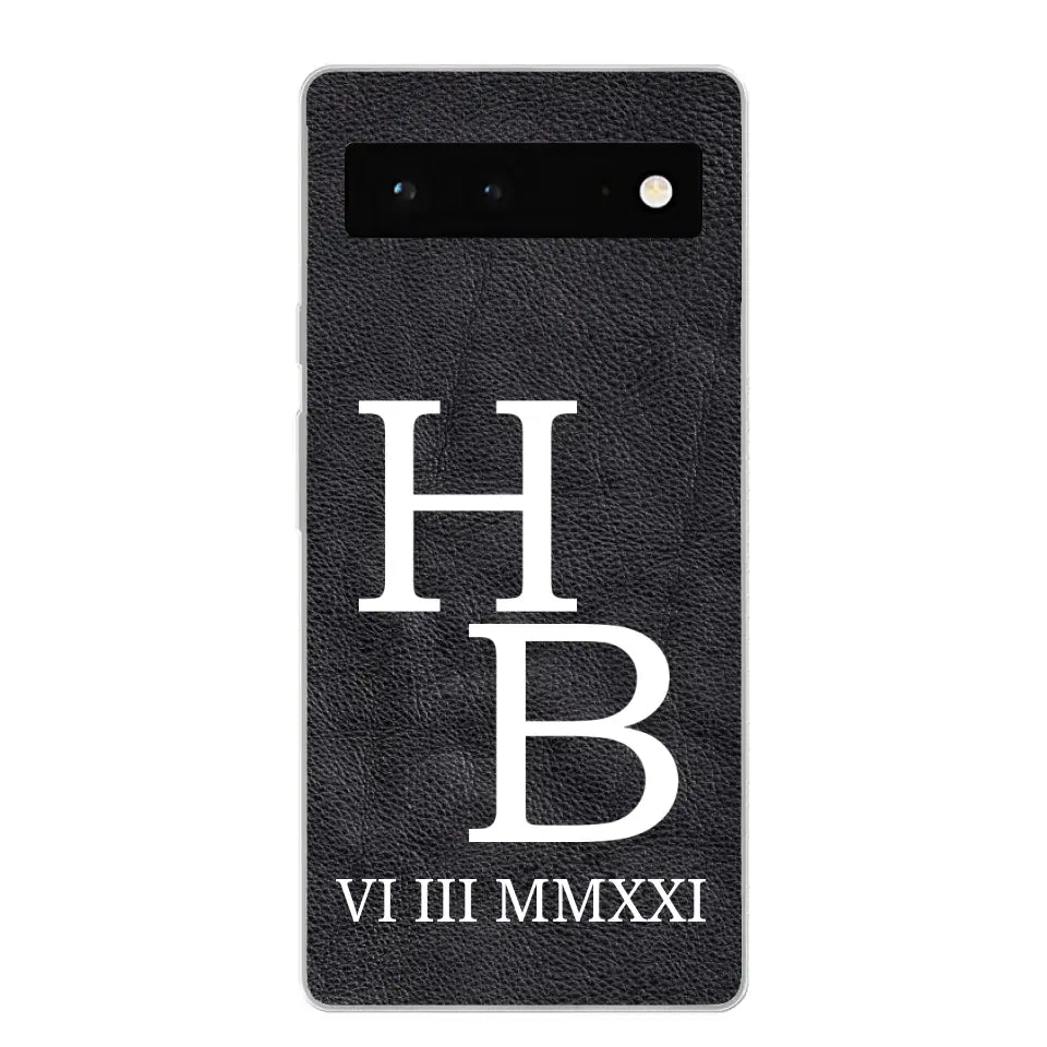Jouw initialen - gepersonaliseerd telefoonhoesje