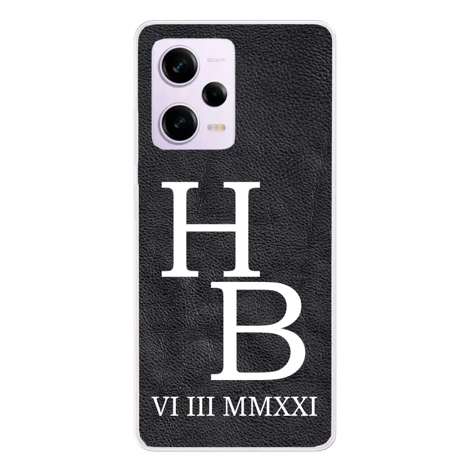 Jouw initialen - gepersonaliseerd telefoonhoesje