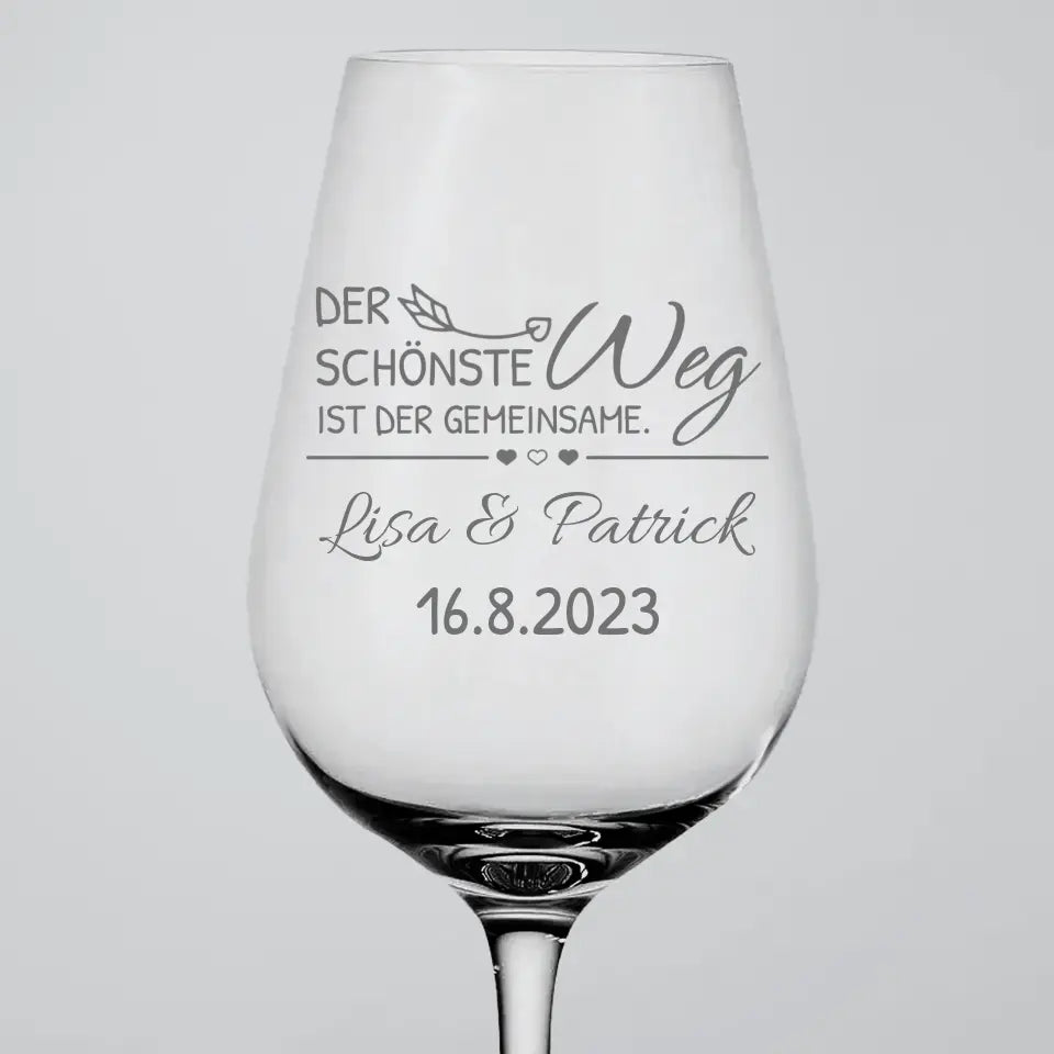 Samen - Gepersonaliseerd wijnglas