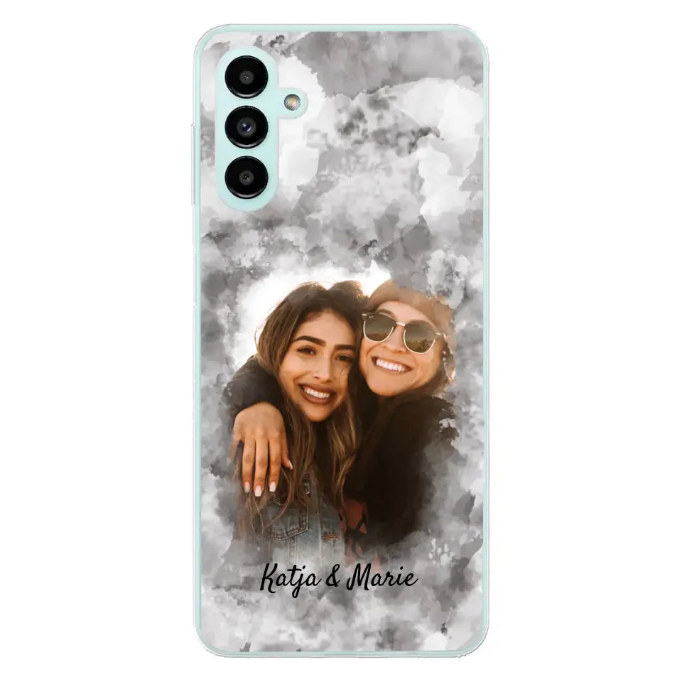 Jouw foto (waterverfstijl) - gepersonaliseerde telefoonhoesje