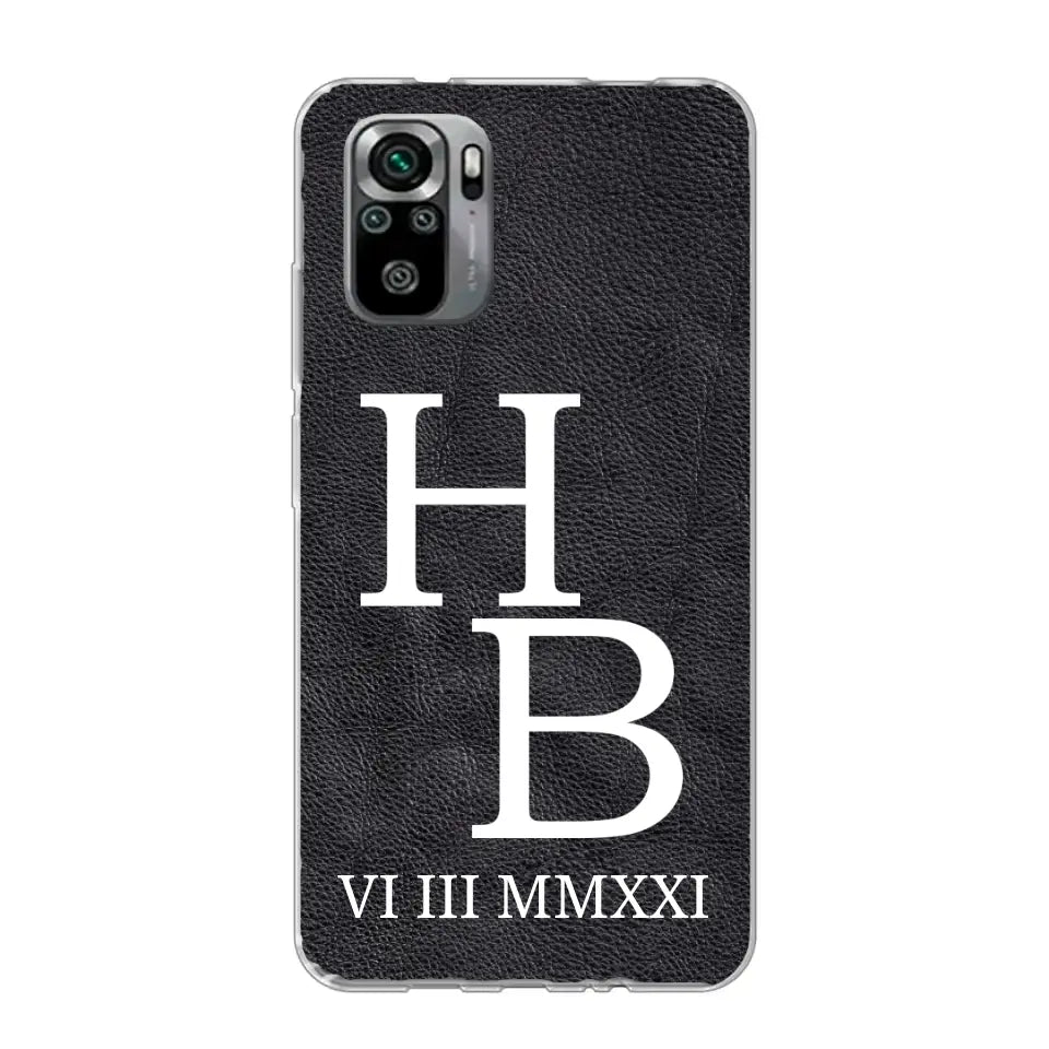 Jouw initialen - gepersonaliseerd telefoonhoesje