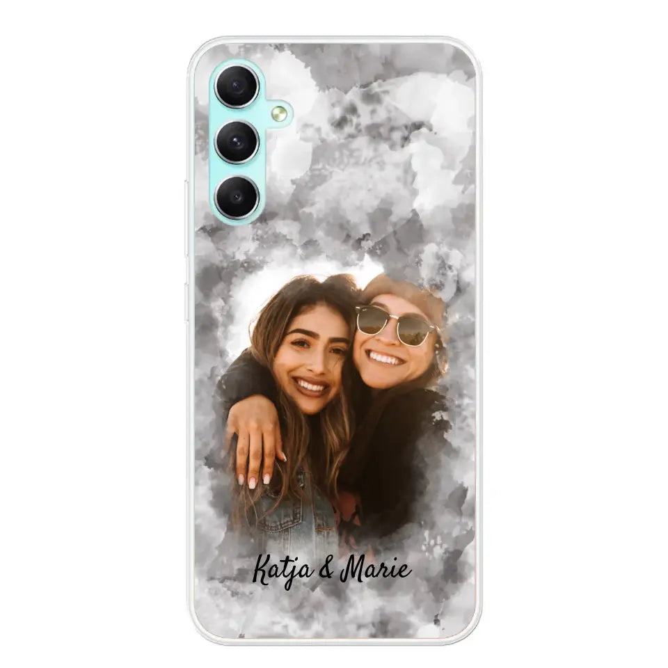 Jouw foto (waterverfstijl) - gepersonaliseerde telefoonhoesje