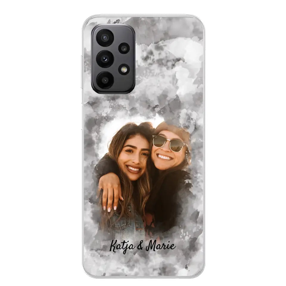 Jouw foto (waterverfstijl) - gepersonaliseerde telefoonhoesje