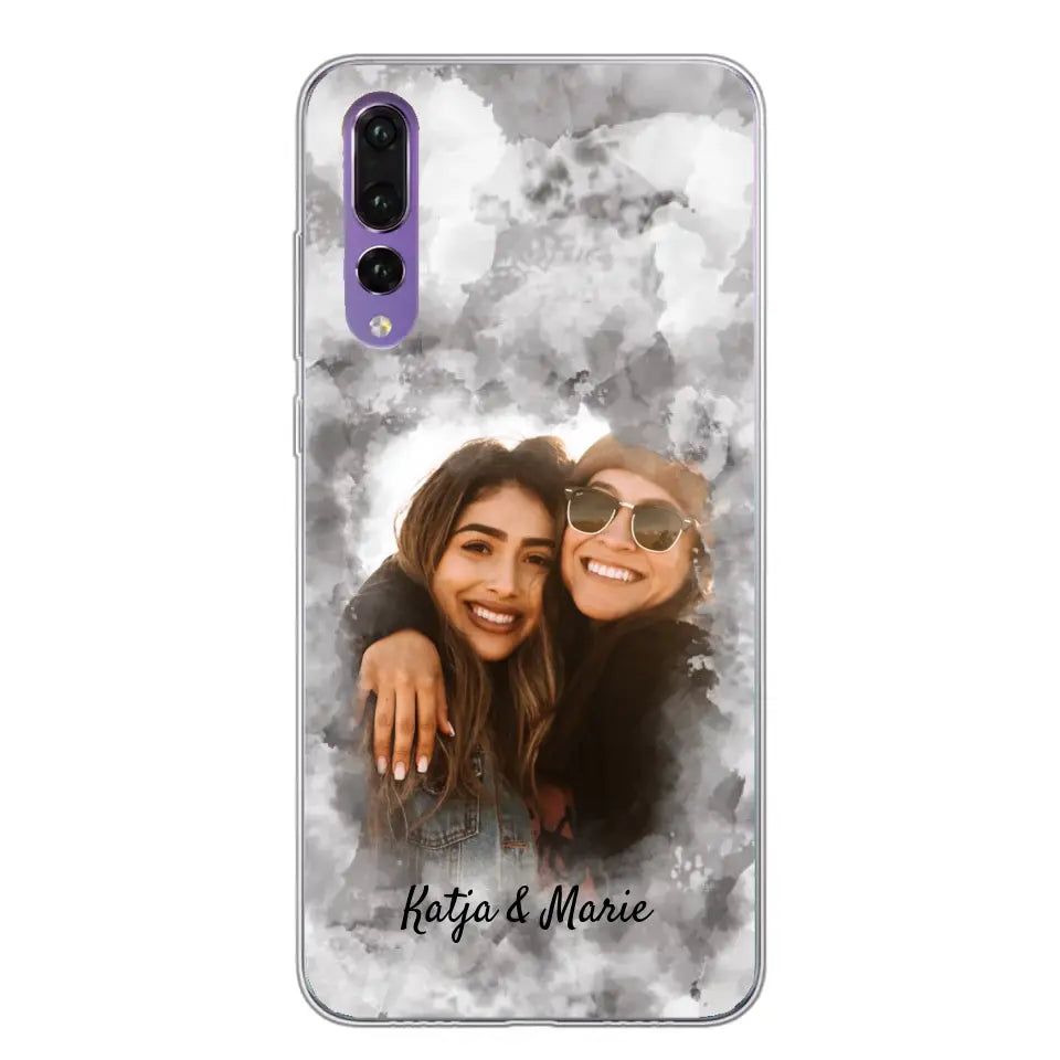 Jouw foto (waterverfstijl) - gepersonaliseerde telefoonhoesje