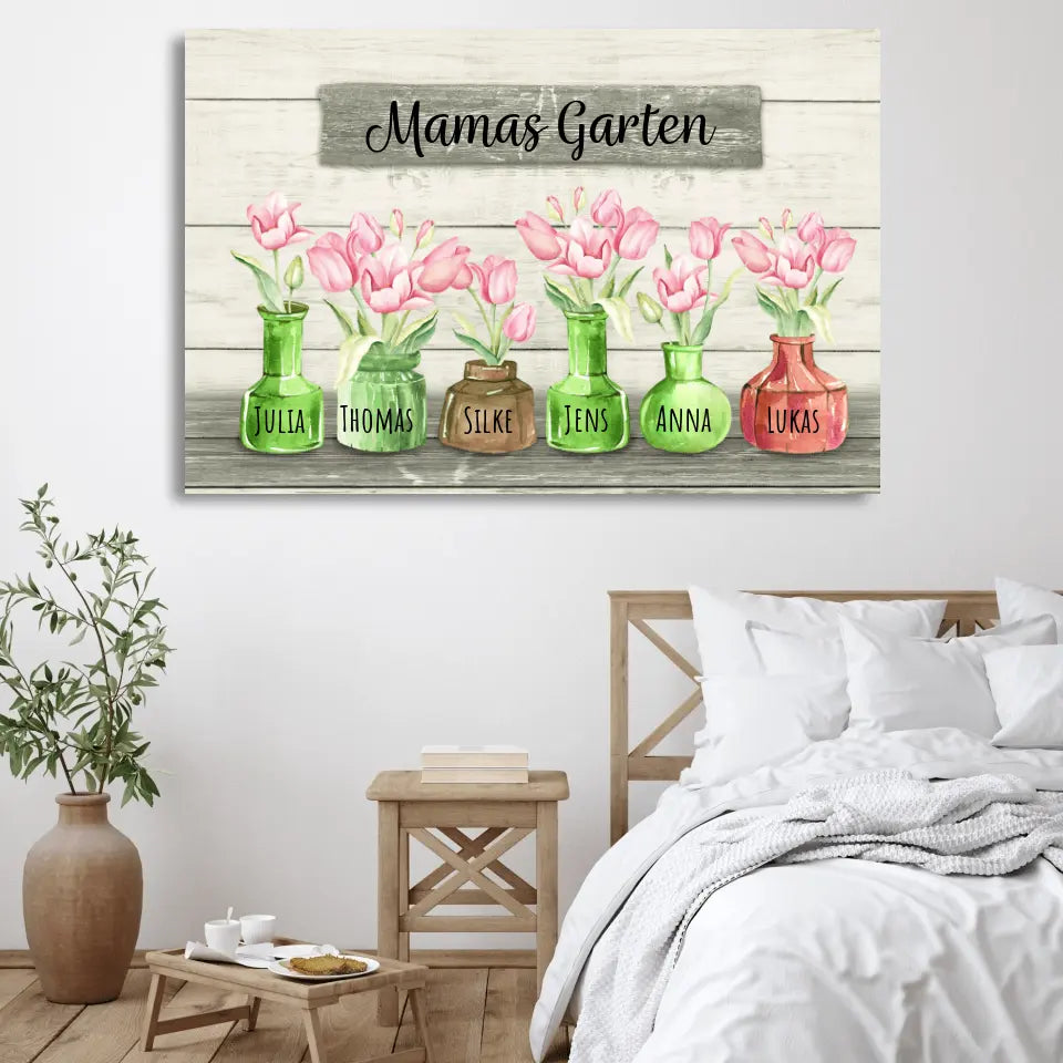 Favoriete bloemen - Gepersonaliseerd canvas