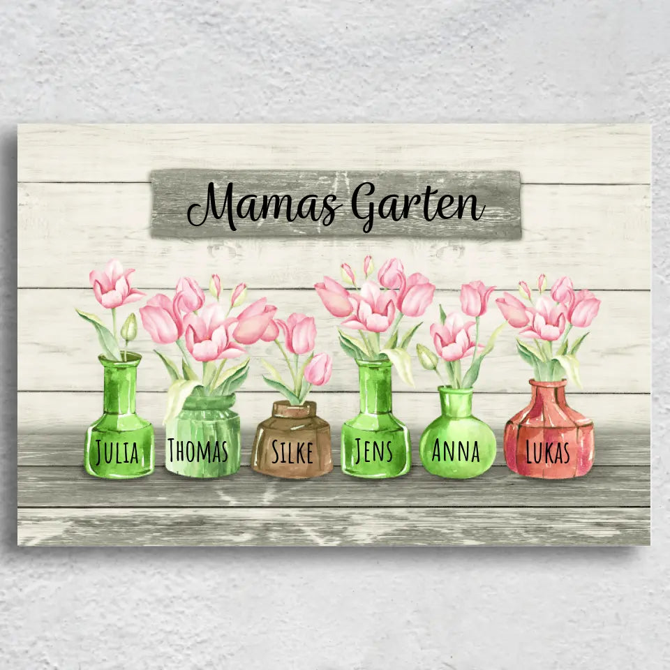Favoriete bloemen - Gepersonaliseerd canvas