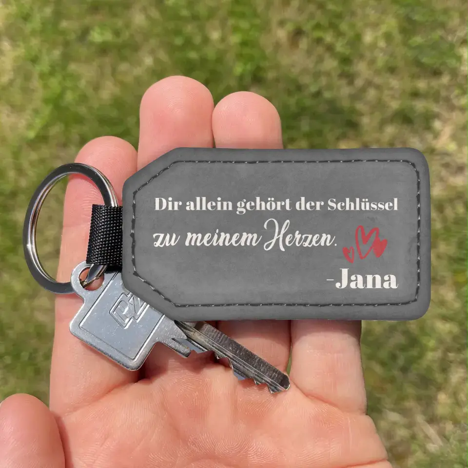 Mijn hart is van jou - Gepersonaliseerde sleutelhanger