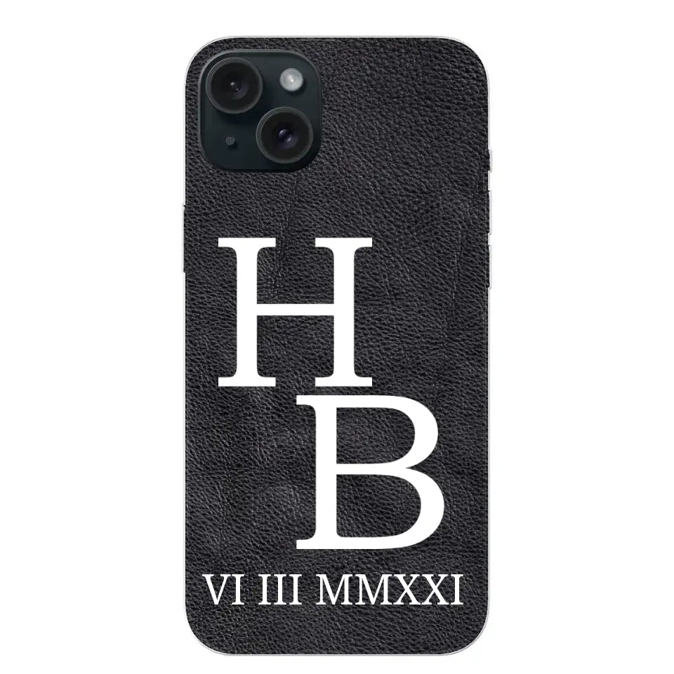 Jouw initialen - gepersonaliseerd telefoonhoesje