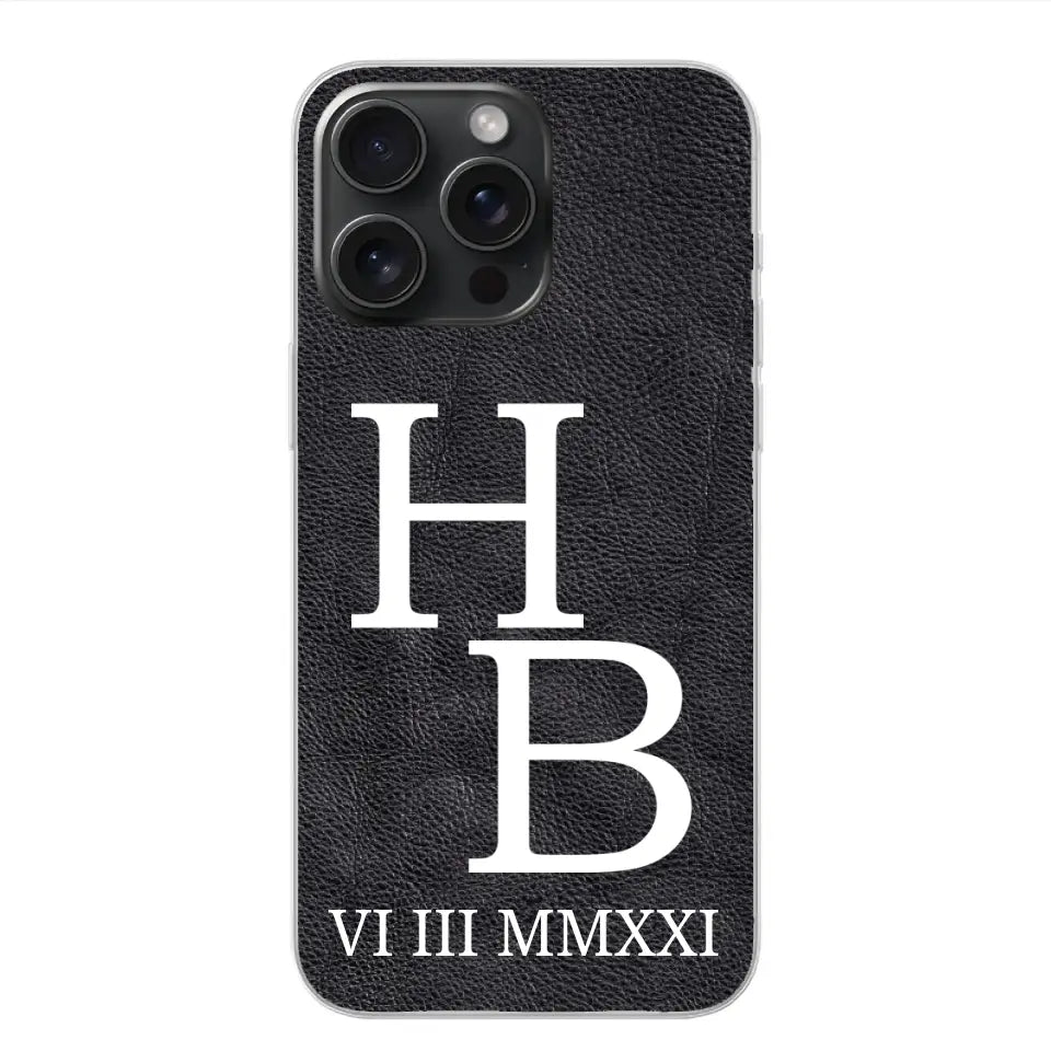 Jouw initialen - gepersonaliseerd telefoonhoesje