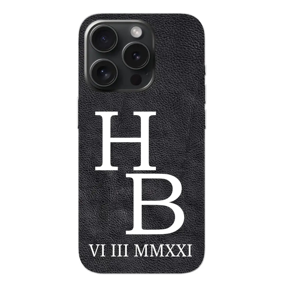 Jouw initialen - gepersonaliseerd telefoonhoesje