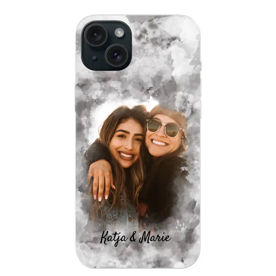 Jouw foto (waterverfstijl) - gepersonaliseerde telefoonhoesje