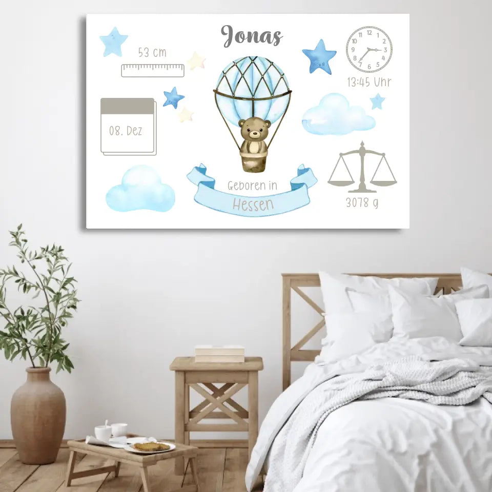 Aankomen - Gepersonaliseerd canvas