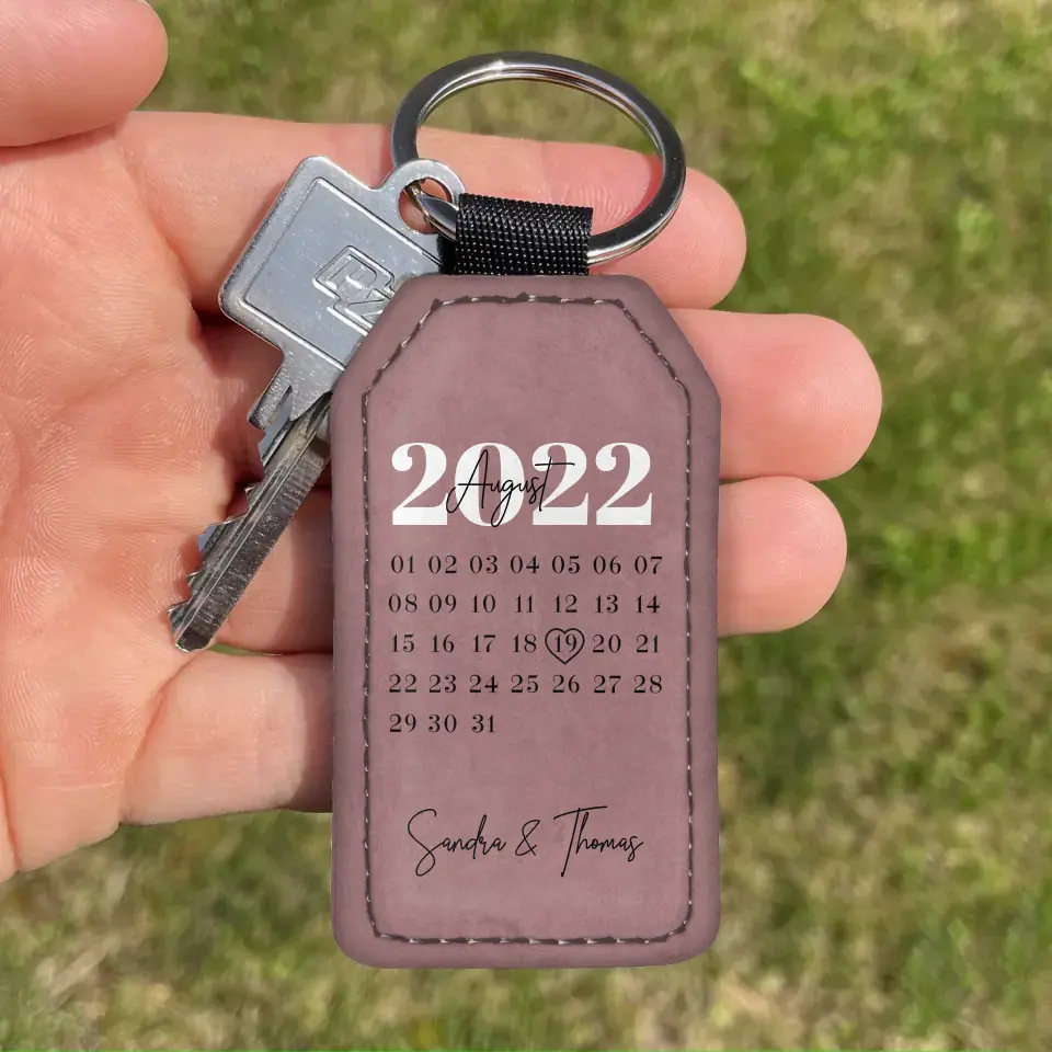 Onze dag - Gepersonaliseerde sleutelhanger